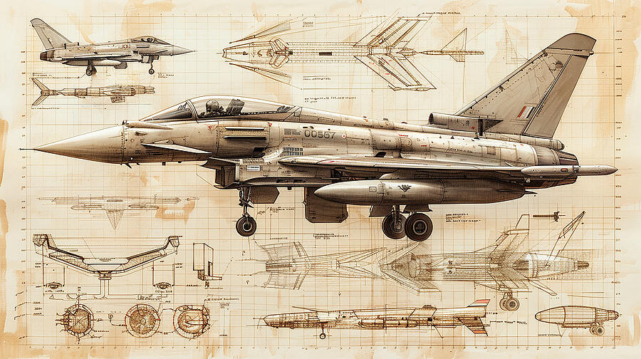Military Mixed Media - Eurofighter Typhoon #2 by Stephen Smith Galleries