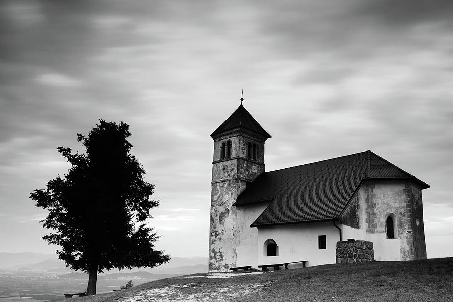 Summer Photograph - Evening cloud over church #2 by Ian Middleton
