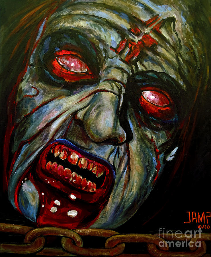 Evil Dead Painting - Evil Dead by Jose Mendez Evil Dead Painting - Evil Dead by Jose Mendez