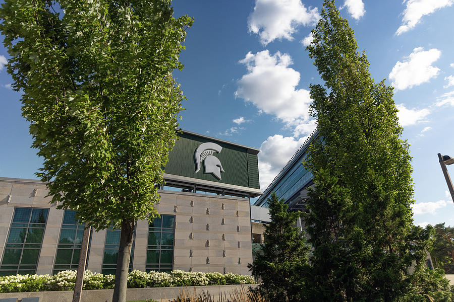 Exterior of Spartan Stadium on the campus of Michigan State University in East Lansing Michigan #2 Photograph by Eldon McGraw