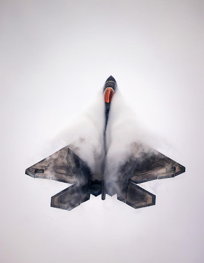 F22 Raptor With Vapor Photograph By Lorraine Matti - Pixels