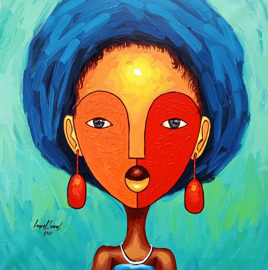 Face of admiration Painting by Ismail Lawal | Fine Art America