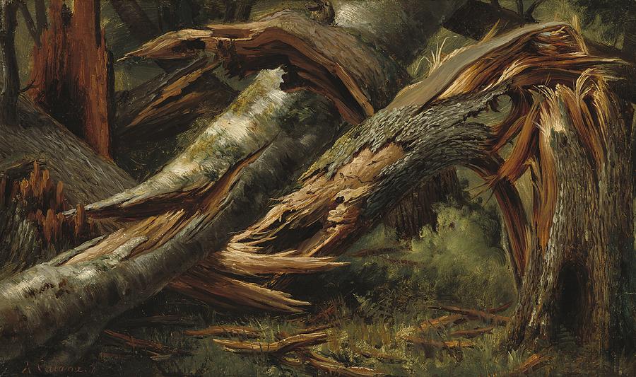 Tree Painting - Fallen Tree #2 by Mountain Dreams