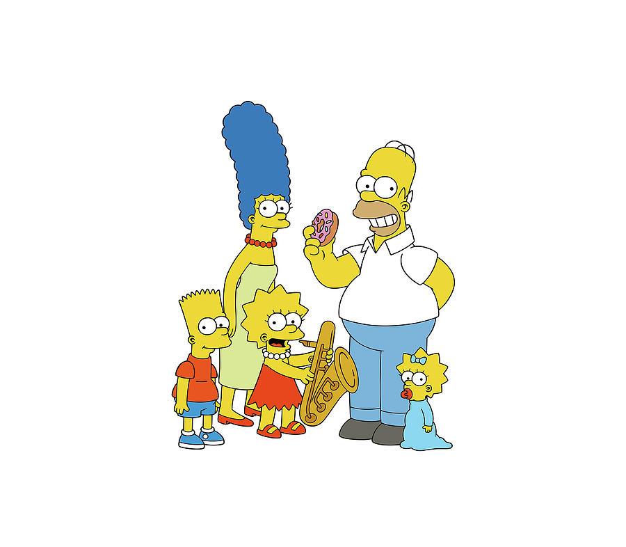 Family Simpson's Digital Art by Hughie Pryell - Pixels