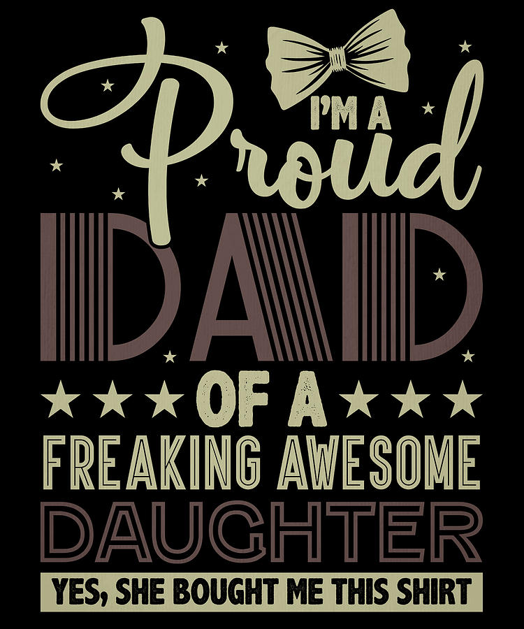 Vintage Fathers Day Girl Dad Shirt Proud Father Of Girls