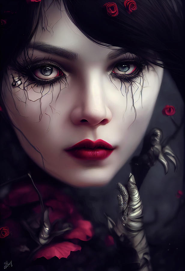 Female Vampire, High Fantasy Digital Art by AJ Etheridge - Fine Art America