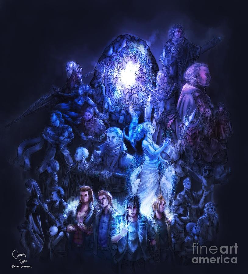 Final Fantasy Painting by Khan Edwards Fine Art America