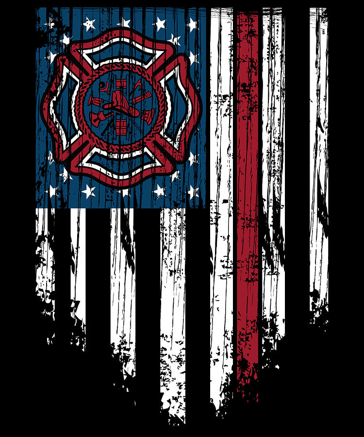 thin red line firefighter blanket