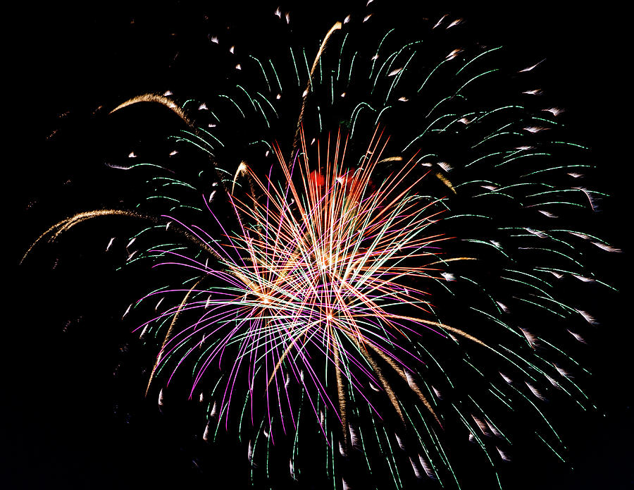 Fireworks In Indiana Photograph by Scott Smith - Fine Art America