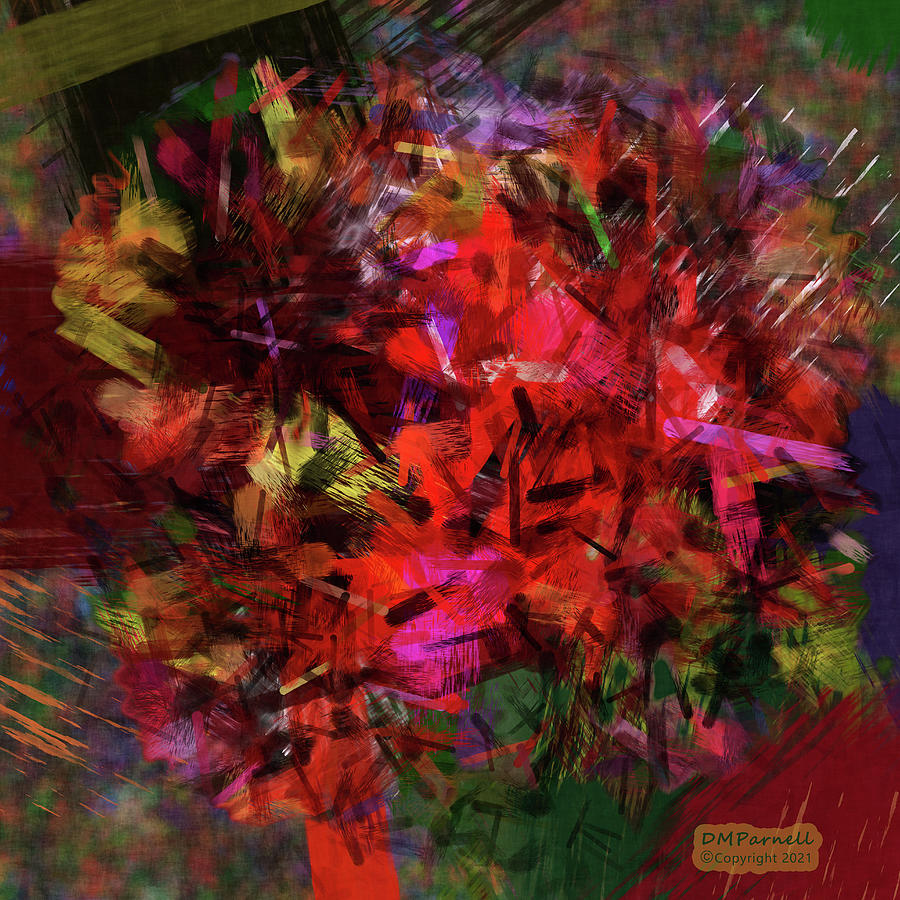 Floral Abstraction #2 Digital Art by Diane Parnell