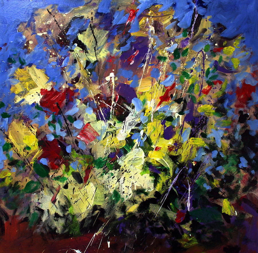 Floral Asbtract #2 Painting by Mario Zampedroni