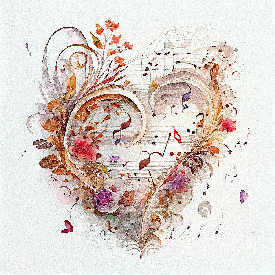 Flowers Still Life Digital Art - Flower heart #2 by Sabantha