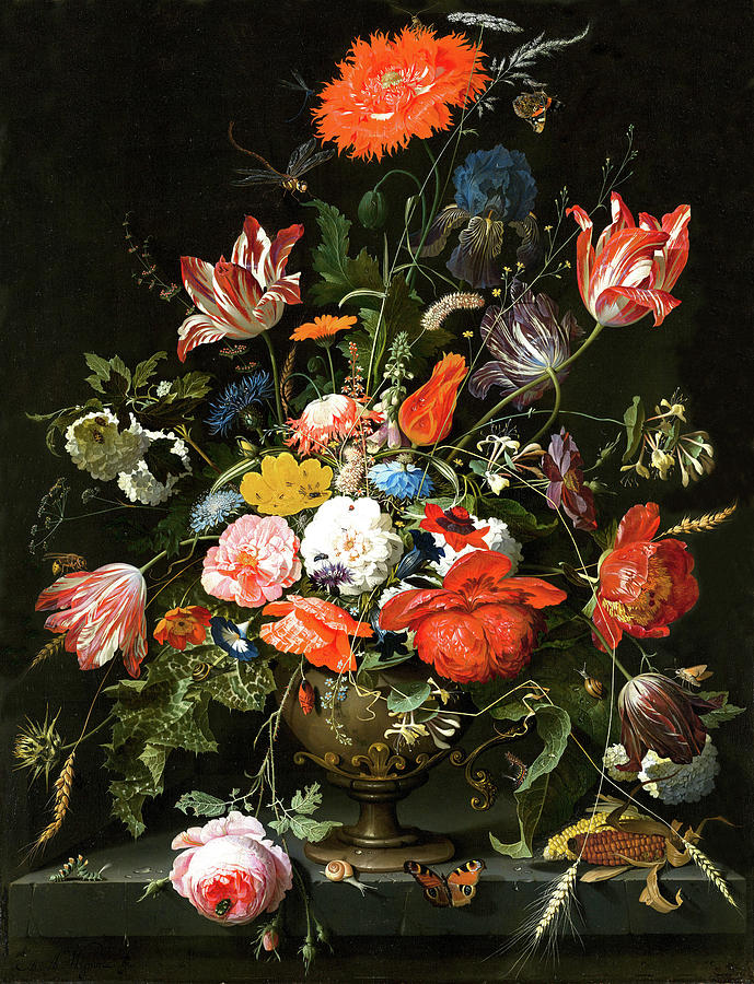 Flower Digital Art - Flowers in Vase #2 by Long Shot