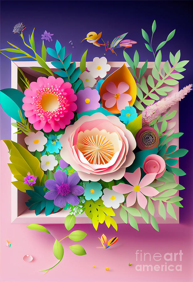 Flowery 3d World Digital Art