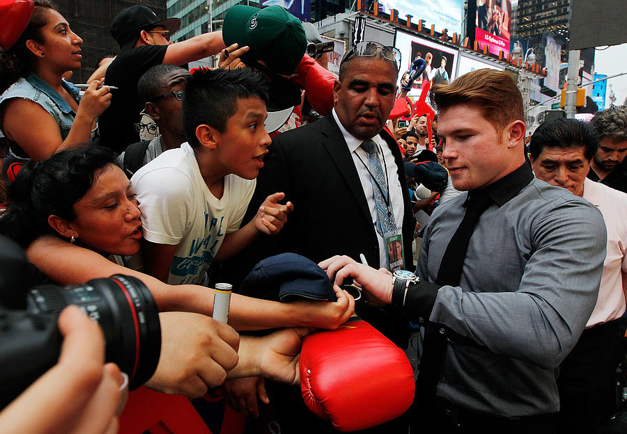Floyd Mayweather and Canelo Alvarez News Conference #2 Photograph by Mike Stobe
