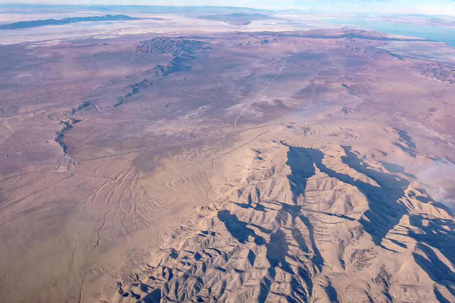 Flying Over Pyramid Lake Near Reno Nevada  #2 Photograph by Alex Grichenko