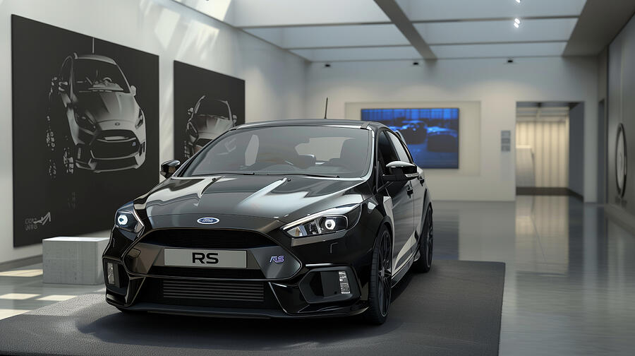 Ford Focus Digital Art - Ford Focus RS #3 by Tim Hill