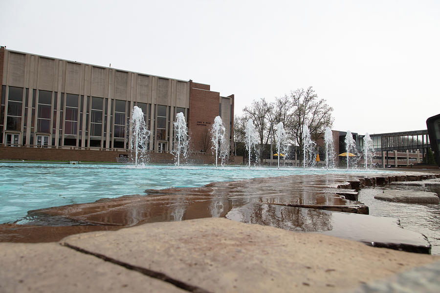 Fountain Plaza at Western Michigan University #2 Photograph by Eldon McGraw