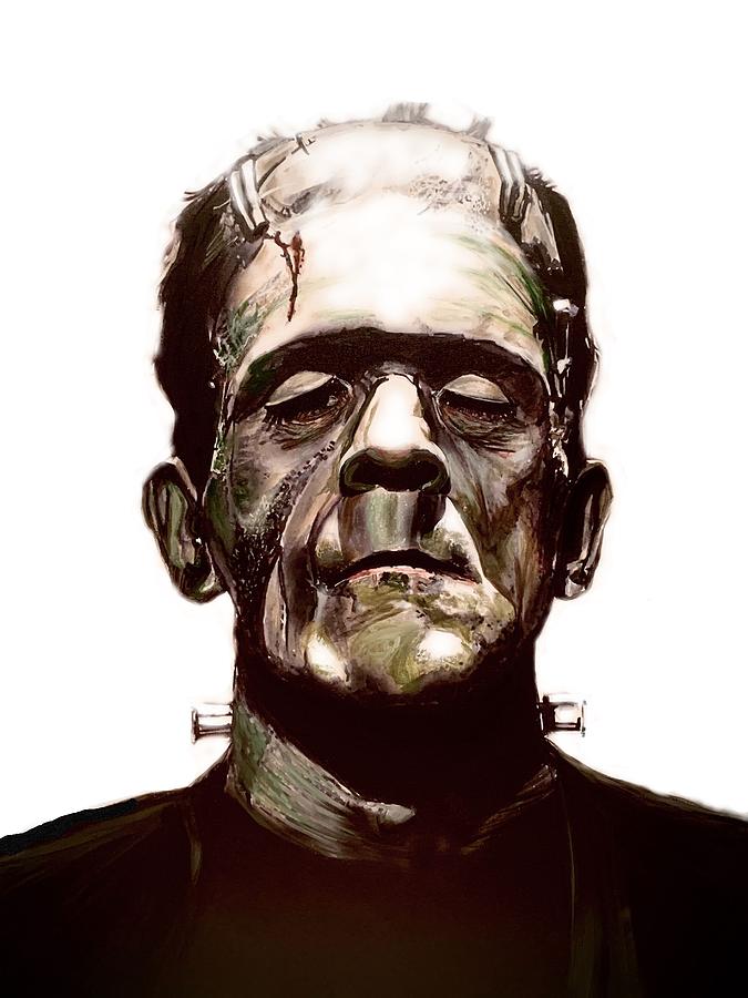 Frankenstein  #1 Painting by Joel Tesch
