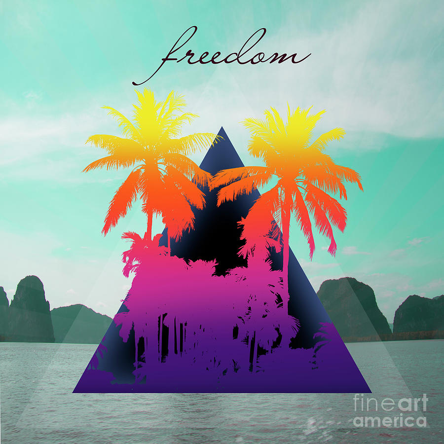 Summer Digital Art - Freedom  #2 by Mark Ashkenazi