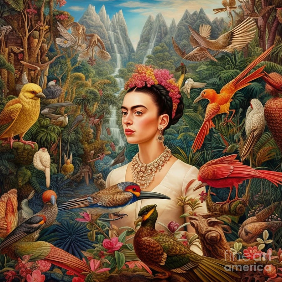 frida kahlo UTOPIA land hyper realistic stunnin by Asar Studios 2 Painting  by Celestial Images - Pixels