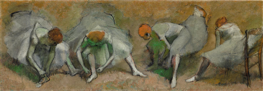 Frieze of Dancers #3 Painting by Edgar Degas