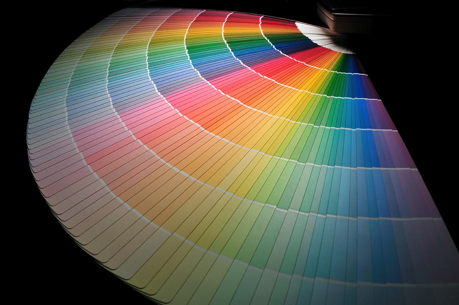 Full Rainbow of Paint Color Chart Fan Deck #2 Photograph by LarryHerfindal