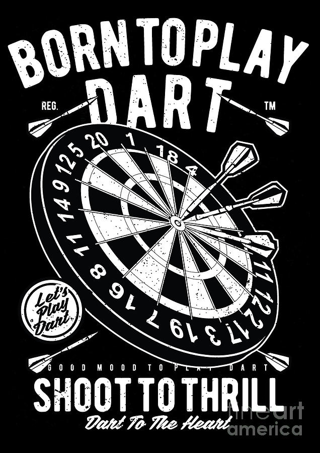Funny Darts Player Throwing Darts Pub Games Gift Digital Art by Lukas Davis  - Pixels
