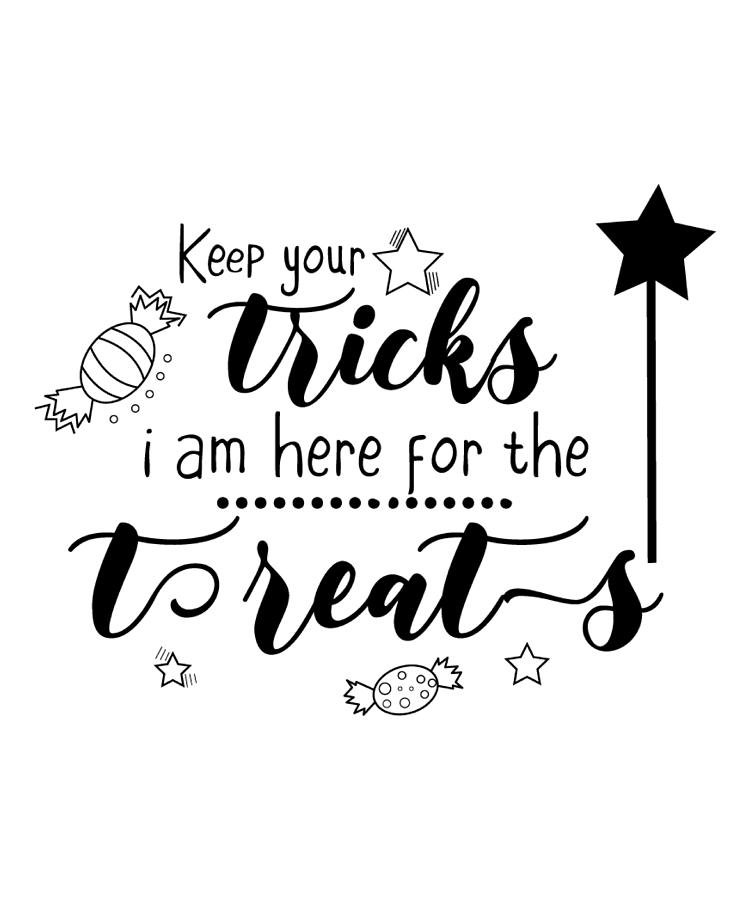 Funny Halloween Gifts - Trick or Treat #2 Digital Art by Caterina Christakos