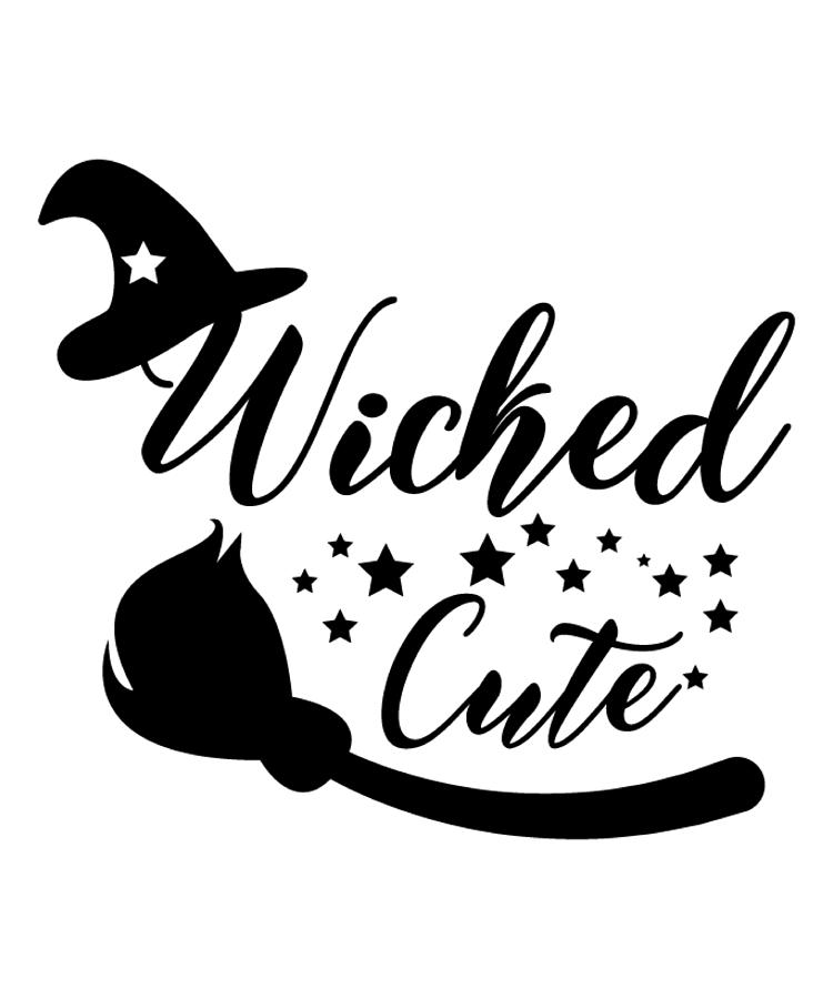 Funny Halloween Gifts - Wicked Cute #2 Digital Art by Caterina Christakos