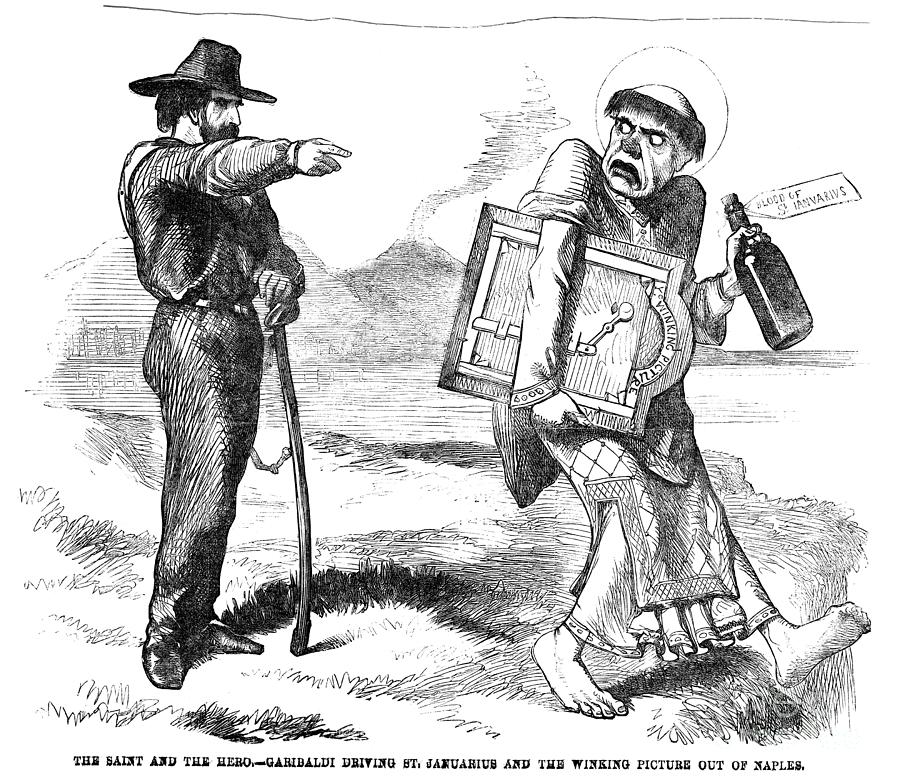 Garibaldi Cartoon, 1860 #1 Drawing by Granger