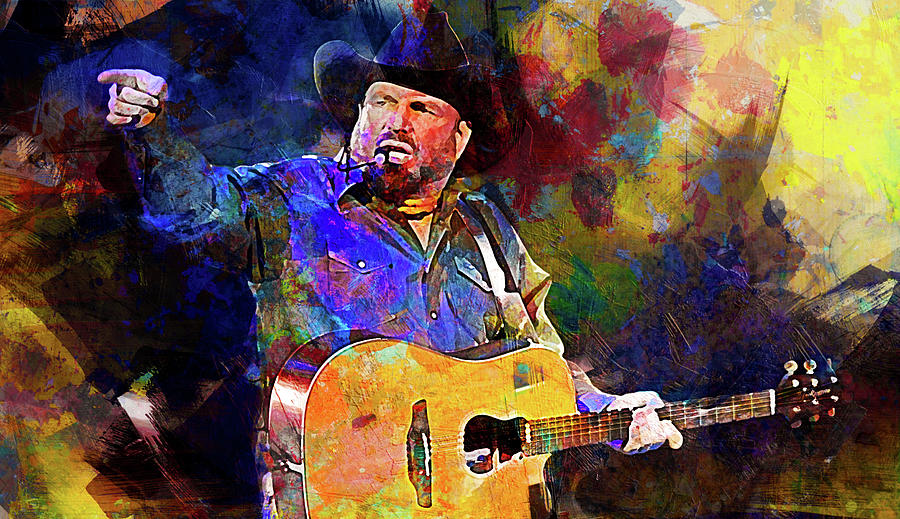 Garth Brooks Digital Art By Eva Ivanova - Fine Art America