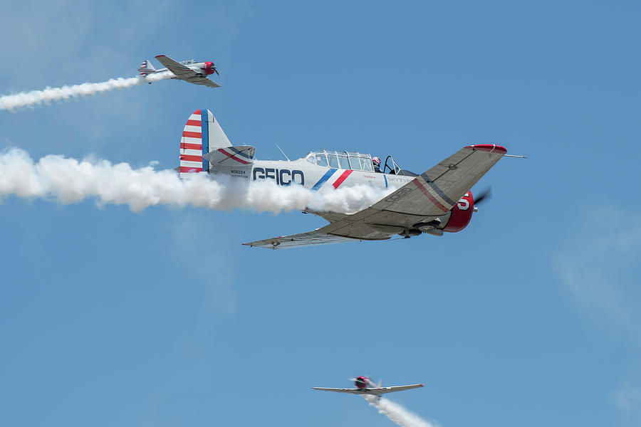 Geico Skytypers Formation Flight #3 Photograph by Carolyn Hutchins