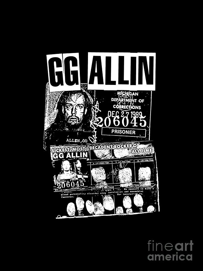 Gg Allin Digital Art by Ramon Tella - Fine Art America