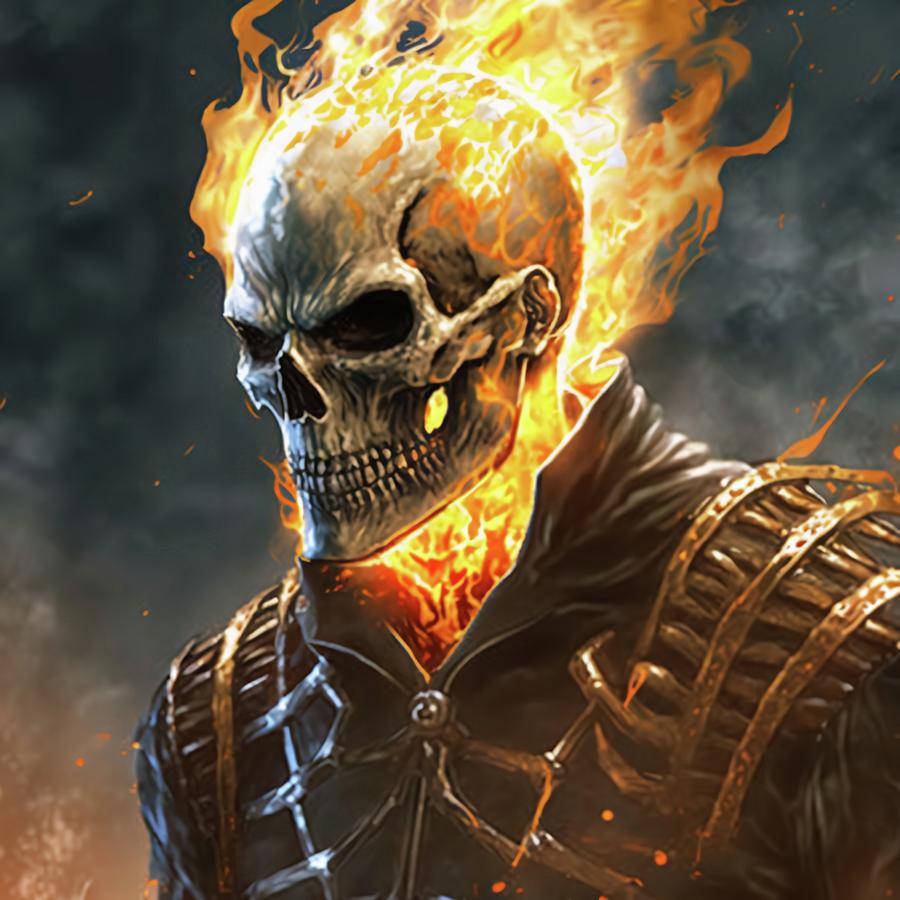 Ghost Rider #1 Digital Art by Creationistlife - Pixels