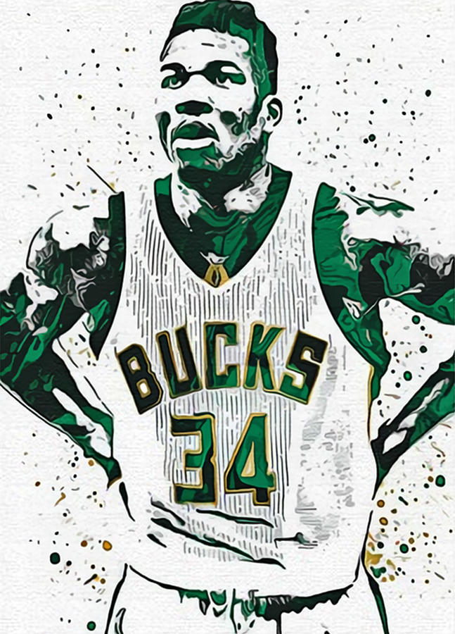 Giannis Antetokounmpo #2 Digital Art by Matthew Hayward - Fine Art America