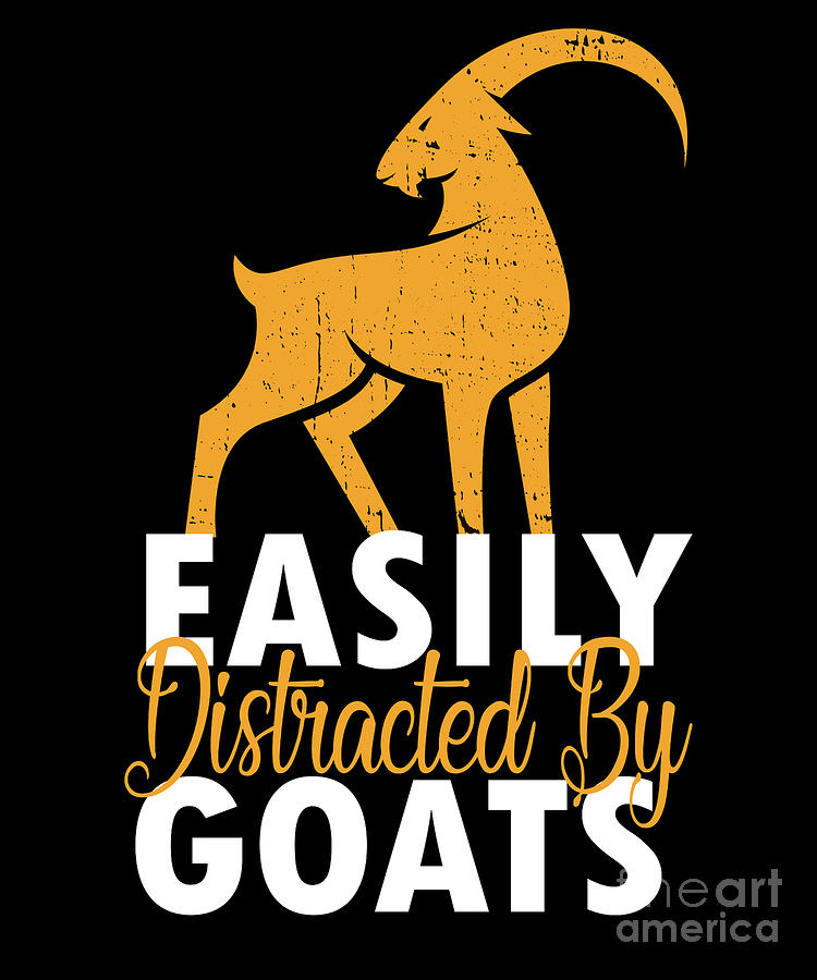 Goat Digital Art - Gift Idea For Goat Farmers #2 by RaphaelArtDesign