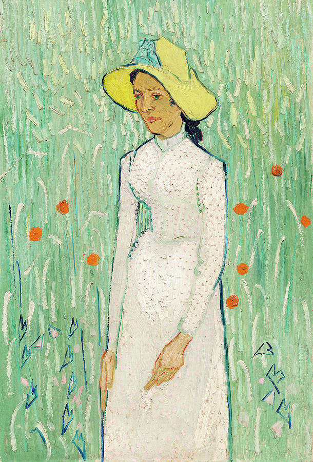 Vincent Van Gogh Digital Art - Girl In White #2 by Vincent van Gogh