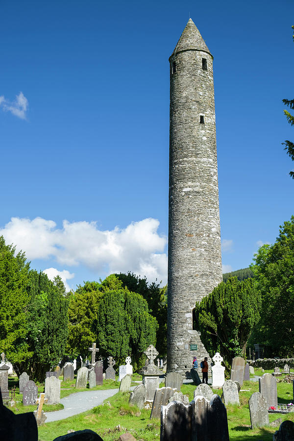 Glendalough Round Tower #2 Photograph by David L Moore