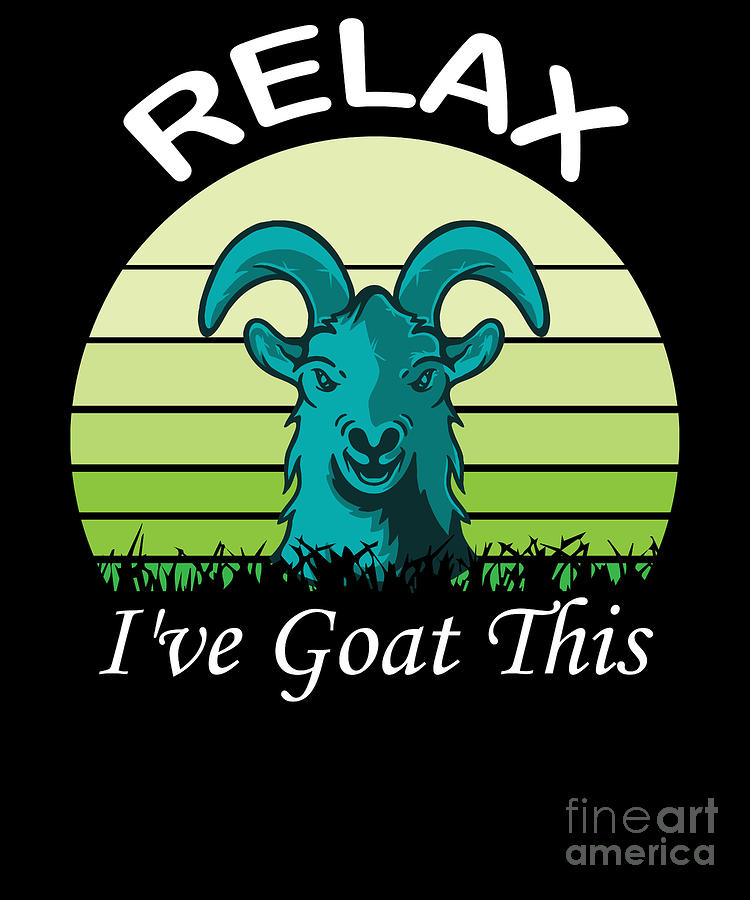 Goat Digital Art - Goat Farmer Gift #2 by RaphaelArtDesign