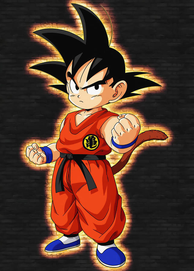 Goku Glow Digital Art by Michael Anime