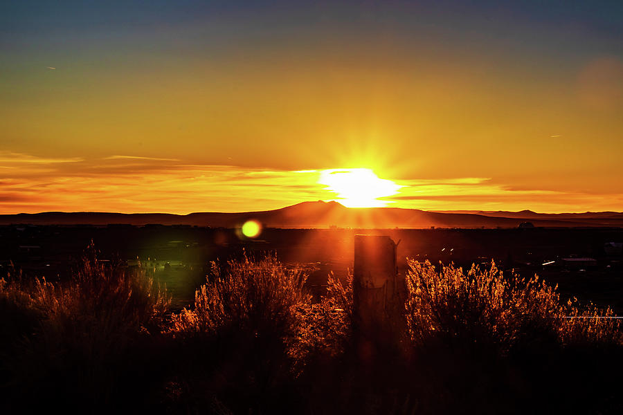 Gorgeous sunset near Taos NM Photograph by Elijah Rael