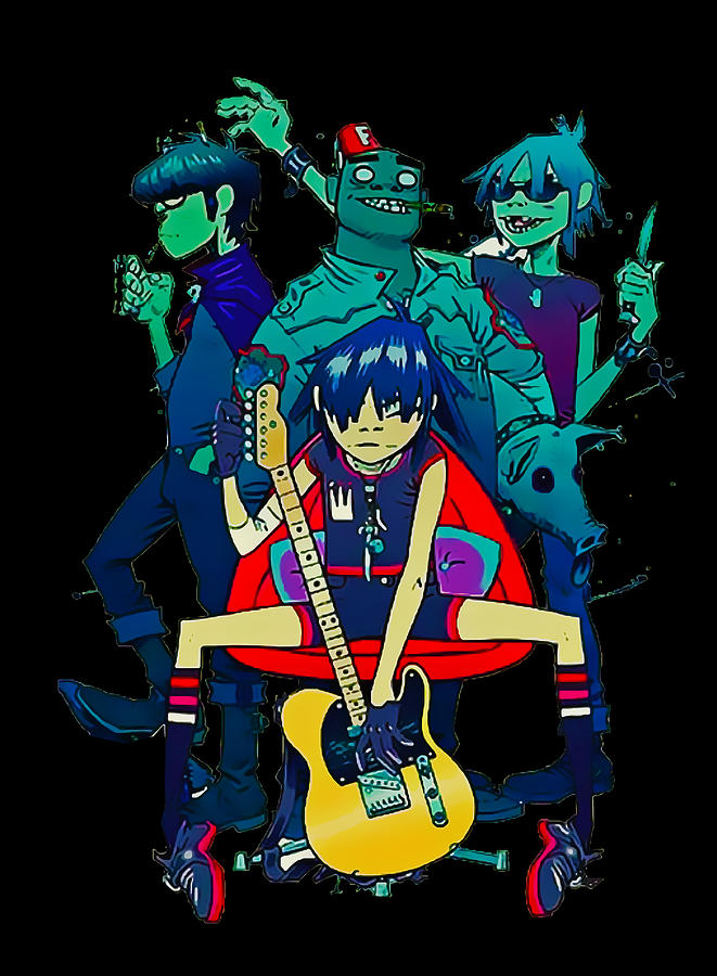 Gorillaz Band Digital Art by Jordy Walls - Fine Art America