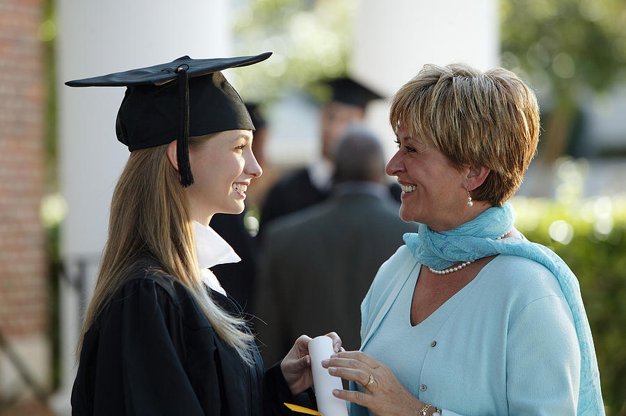 Graduate with mother #2 Photograph by Comstock Images