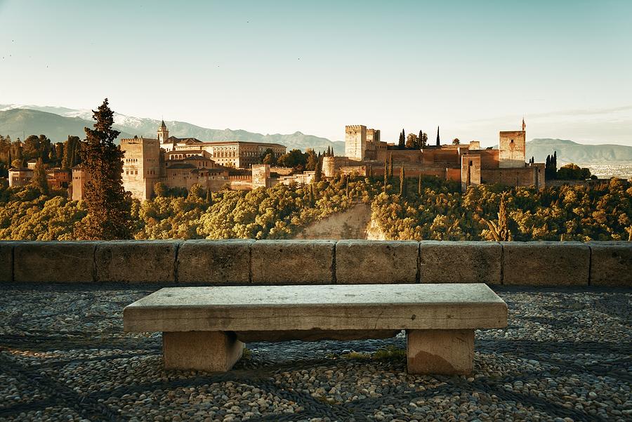 Granada Alhambra panoramic view #2 Photograph by Songquan Deng
