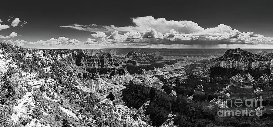 Grand Canyon in Black and White #2 Photograph by Henk Meijer Photography