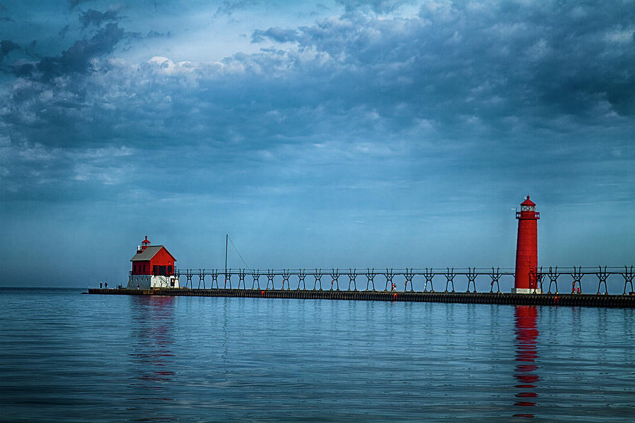Grand Haven South Pier Lighthouse #2 Photograph by Jack R Perry