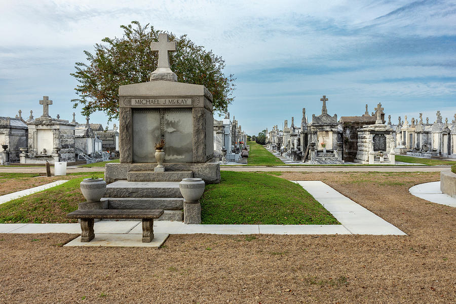 New Orleans Photograph - Greenwood Cemetery #2 by Peter Olsen
