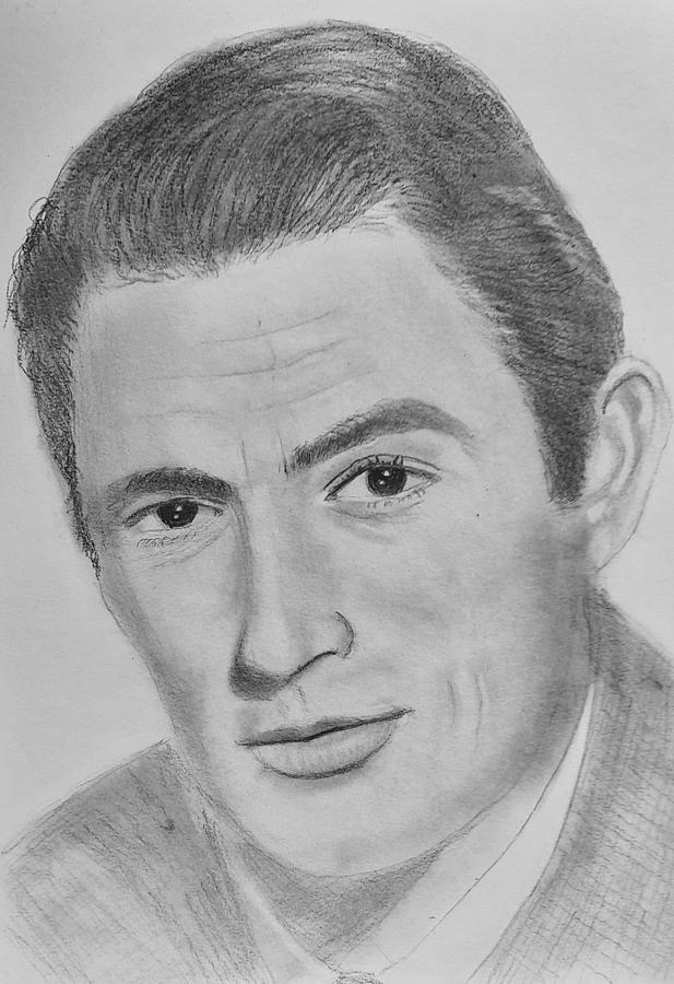 Gregory Peck Drawing by Paul Blackmore