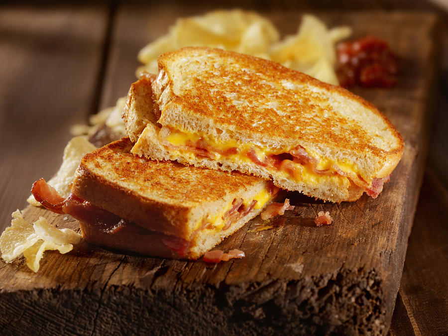 Grilled Cheese and Bacon Sandwich #2 Photograph by LauriPatterson
